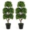 45 Inch Artificial Boxwood Topiary Ball Tree Perfect for Indoor-Outdoor Decor
